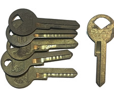 6 STAR OFD6 Key Blanks NOS Brass Uncut USA Vintage FORD cars 1952-1964 picture