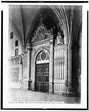 Photo:Toledo Spain 1860s Catedral de Toledo Puerta del Berruguete Doorway picture
