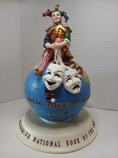 R0J JESTERS RARE 2000 NAT BOOK OF THE PLAY WORLD GLOBE FIGURE, Masonic Freemason picture