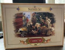 Grandeur Noel Christmas Nativity Set Complete 2002 10 piece picture
