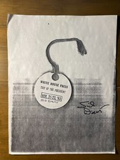 SIGNED SID DAVIS PRESS PASS COPY NOVEMBER 21-22,1963 AUTOGRAPH JFK ASSASSINATION picture