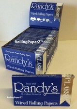 Randy's CLASSIC 1 1/4 Size- Box 25 PACKS - WIRED Cigarette Rolling Papers picture