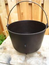 Fully Restored Favorite Piqua Ware # 9 Cast Iron 3 Footed Cauldron Bail Handle picture