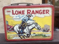 Vintage 1954 Lone Ranger Western Metal Lunchbox RARE VERY NICE CONDITION🔥 picture