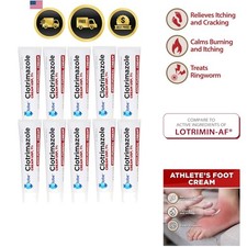 Clotrimazole Antifungal Cream 1% USP, 1 oz 10 Pack, Anti Fungal Treatment, Re... picture