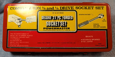 Vintage Oxwall 21 Piece Socket Set - POWERMASTER 3/8 & 1/4 Drive New Old Stock picture