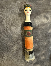 Vtg 1962 Revlon Doll Lipstick Case No. 9218 Figural Mannequin Mint Unused Red picture