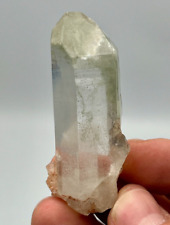 34.14 g Optical Clear Himalayan Quartz w/ Green + White Phantoms, Sharp Point picture
