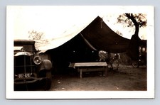 Austin Texas? TX Old Americana Camp Tent Old Cars Real Photograph picture