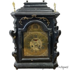 antique 18th century Baroque bracket clock Joseph Patzelt Arnau Verge movement picture