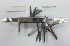 Tiffany & Co. Swiss Army 18k Gold Sterling Silver Multi Tool Complete Knife. picture