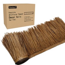 Vaotais Premium Mexican Style Artificial Palm Thatch Roof - Palm Color Thatch) picture