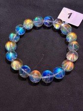 10.5mm Top Natural Moonstone Quartz Crystal Bracelet Bangles Healing Repair picture