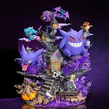 32cm Ainme Pokemon Figure Gengar Evolution Family bucket Action Figures Pvc picture