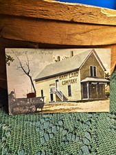 W. W. Hixson & Co RPPC Divided Back Postcard Gary IN First Post Office 1907 picture