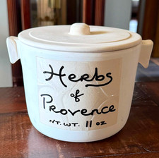 Herbs of Provence 11 Ounce Crock (Herbes de Provence) Williams Sonoma EMPTY picture