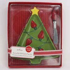 Hallmark Christmas Tree Serving Dish with Lighted Spreader picture