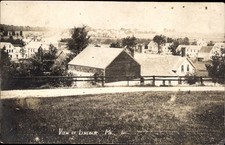 Lincoln ME View of Lincoln c1912 Real Photo Vintage Postcard picture