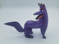 Oaxacan Coyote Handmade Wood Carving Alebrije Mexican Folk Art picture