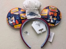 Disney Parks EPCOT 2026 Food and Wine Festival Chef Hat Ears Headband New picture