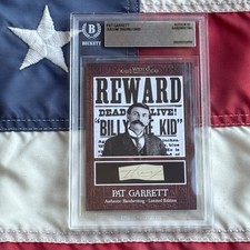 Pat Garrett BAS Handwriting Removed from Autograph Letter Signed [BILLY THE KID] picture