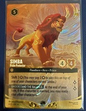 Disney Lorcana TCG Simba Pride Protector FOIL TOP 64  DLC PROMO NM picture