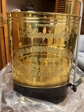 Antique Armando Del Taglia Backpack Sprayer Fire Extinguisher Italy Copper picture
