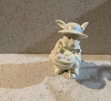 Lenox Easter Surprise Man Bunny with Basket of Eggs 2006 New in Box COA picture