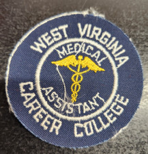 Vintage West Virginia Career College Sew-On Patch -  3 Inches picture