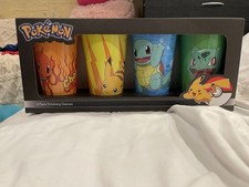 *Brand New* Official *POKEMON* 4 Pack Drinking Glasses Still In Box *Collectable picture