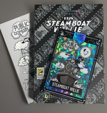SMC Steamboat Willie Saturday Morning Cards 2026 SDCC 2/25 Blue Crack Ice picture