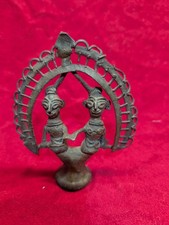 Antique / Vintage Cast Brass Hindu Buddhist Gods Deity Mandala Figure picture