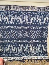 Indonesian Tribal Ikat – Vintage Sumba Handwoven Textile Wall Hanging item1533 picture