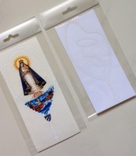 2 Caridad del Cobre  & 2 Virgen María Adhesive car sticker Total 4 picture