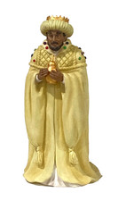 Rare Pipka Nativity King Balthasar Wise Man Magi Figurine 5 1/4” Hand Painted picture