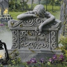 Grandin Road Eternal Rest Tombstone 146684 NOS picture