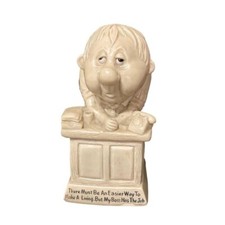 Vintage 70s R & W Berries Business Man Boss Figurine Made in USA Office Gag Gift picture