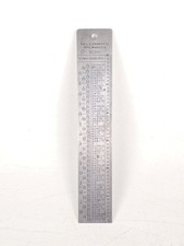 VINTAGE STARRETT NO. 588 READY REFERENCE TABLE WITH RULE USA  picture