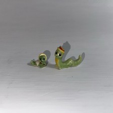 2 Vintage Josef Originals Japan Inchworm Figurines  - 1960's picture