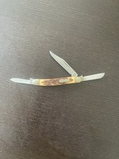 Vintage Schrade USA 897UH Uncle Henry Stockman Knife 3 Blade Stagalon Handle picture
