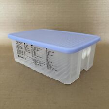 Tupperware Fridgesmart Medium 7 Cup Vented Veggie Keeper Container #3991 Blue picture