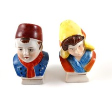 Occupied Japan Salt & Pepper Shakers Small Boy & Girl 2.5