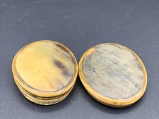 Antique English Oval Pocket Snuff Tobacco Box Rare Trinket c.1900's picture