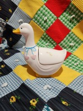 Vintage Goose Duck Mustard Jam Jar no spoon Taiwan picture