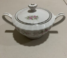 VTG Dansico Fine China of Japan Covered Sugar Bowl Teahouse Rose 98703 picture