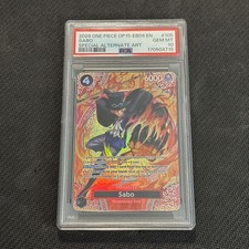 2026 ONE PIECE OP15-EB04-ADVENTURE ON KAMI'S ISLAND #105 SABO PSA 10 Gem Mint picture