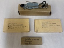NOS 1966-1972 Vietnam US Military Pilot Flight Helmet Mic & Earphone Cover Lot picture
