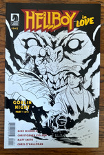 HELLBOY IN LOVE 1 goblin night B&W DIAMOND RETAILER VARIANT NM/NM- Mike Mignola picture