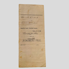 Original 1887 WILTON CT Connecticut Olmstead Divorce Decree Anna Vs Edward  Vtg picture