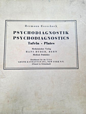 Hermann Rorschach Psychodiagnostic 10 Inkblot Test Plates Swiss 1948 Vintage picture